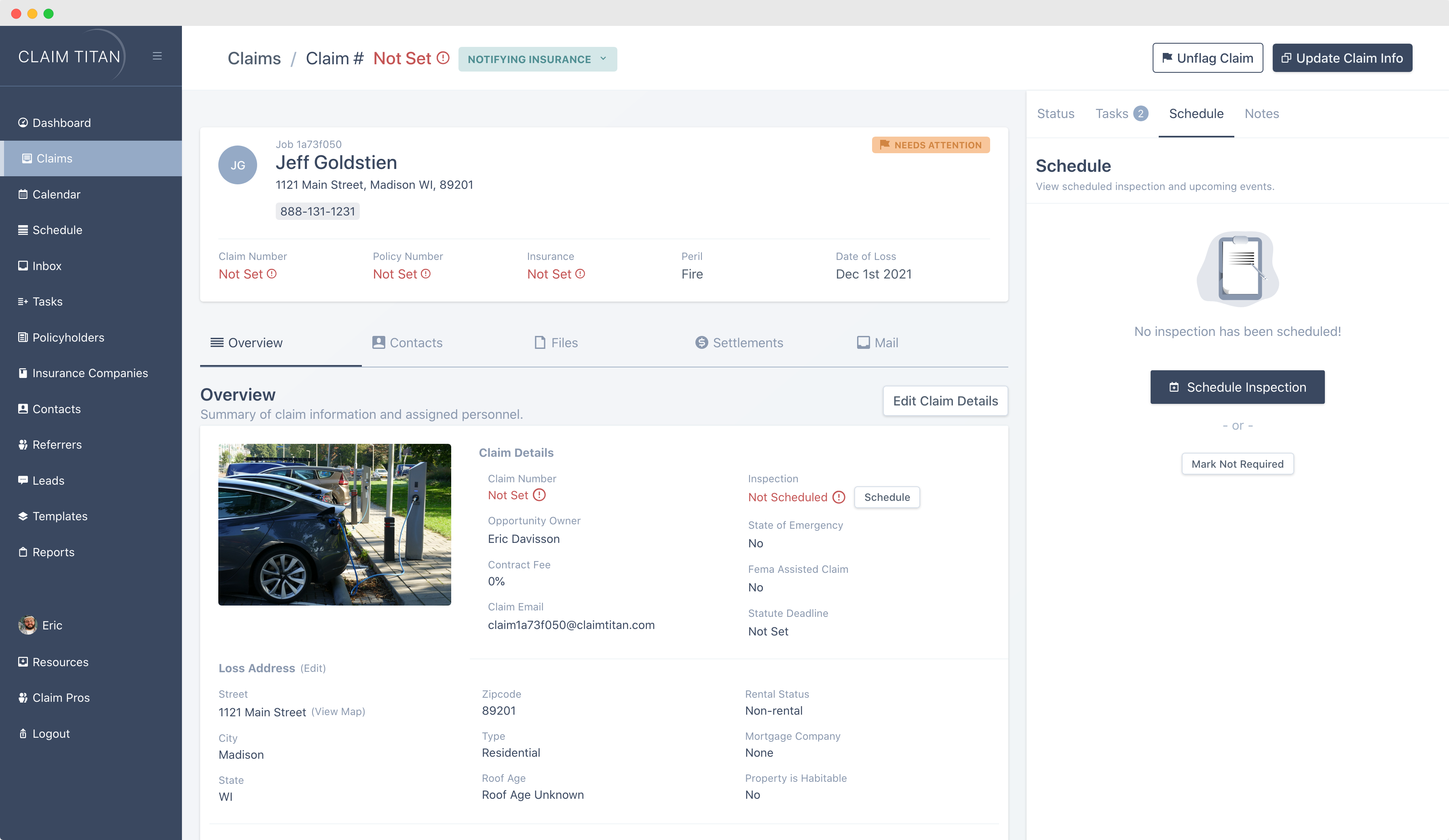 Claims Management Software for Public Adjusters Claim Titan